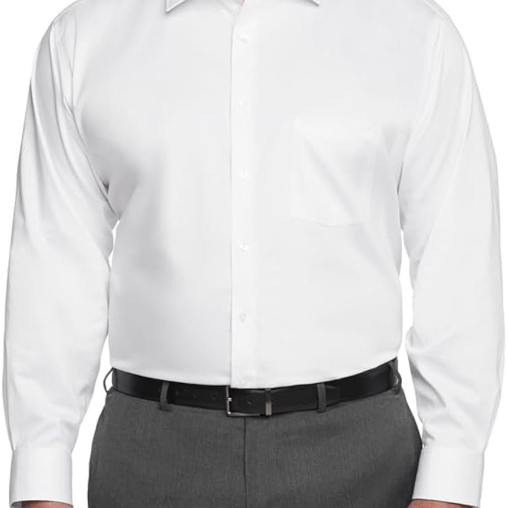 Van Heusen Men's White Dress Shirt
